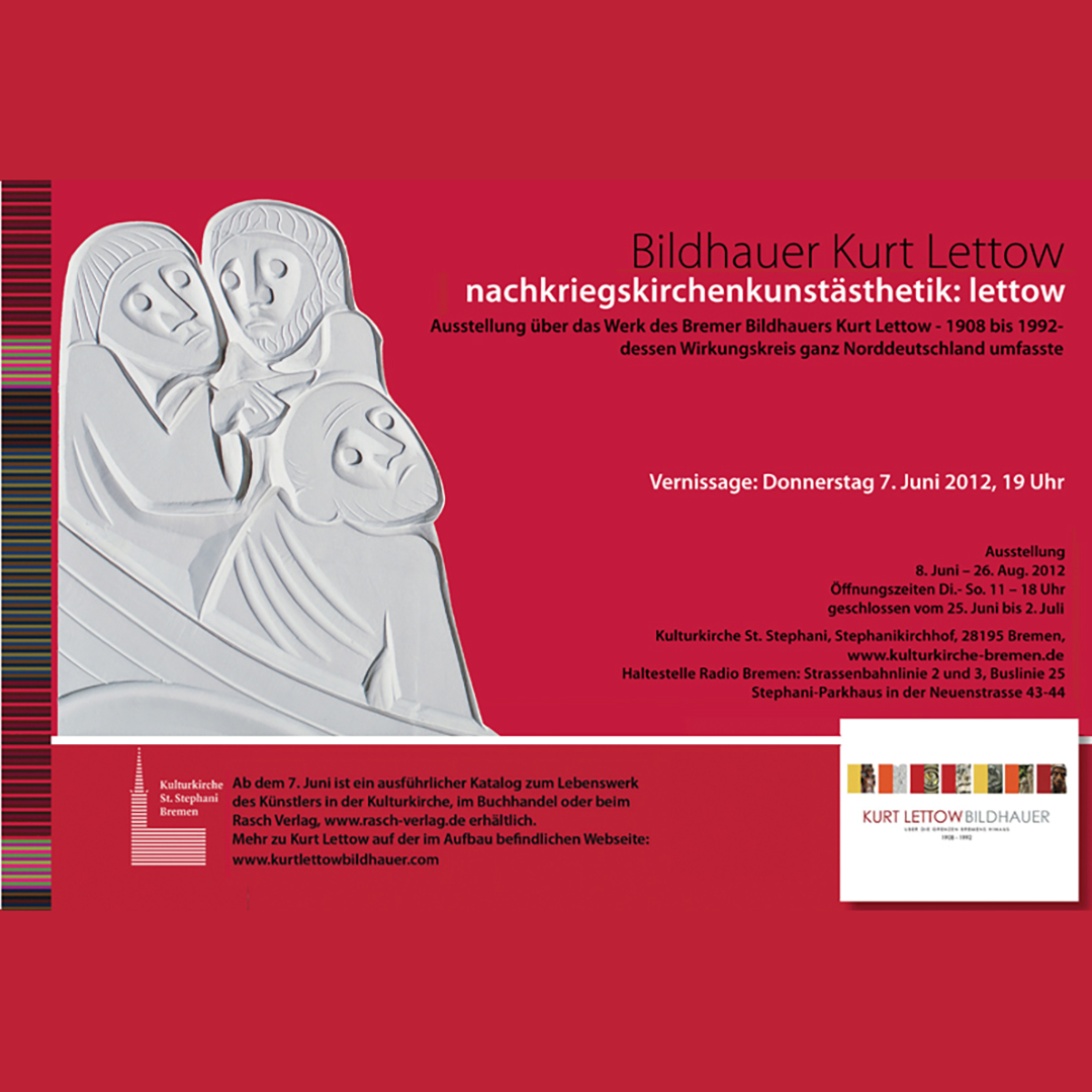 Einladung zur Ausstellung Nachkriegskirchenkunst Ästhetik: Lettow